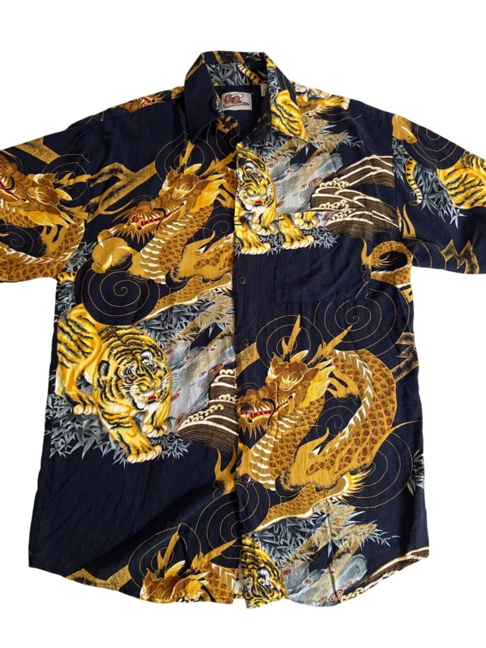 Billion Bay Dragon & Tiger  Shirt‎ size S Small streetwear y2k
